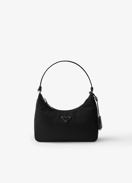 Prada Re-Edition 2005 Re-Nylon Mini schoudertas met leren details