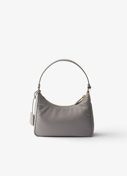 Prada Re-Edition 2005 Re-Nylon Mini schoudertas met leren details - achterkant 6 grijs