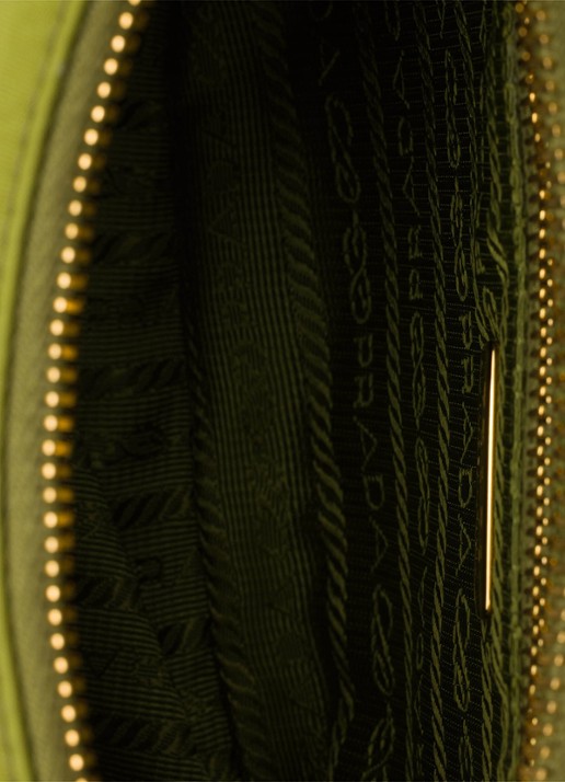 Prada Re-Edition 2005 Re-Nylon Mini schoudertas met leren details - detail 5 groen