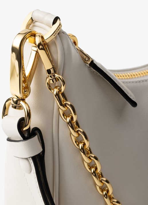 Prada Re-Edition Mini schoudertas van kalfsleer - detail 4 gebroken wit