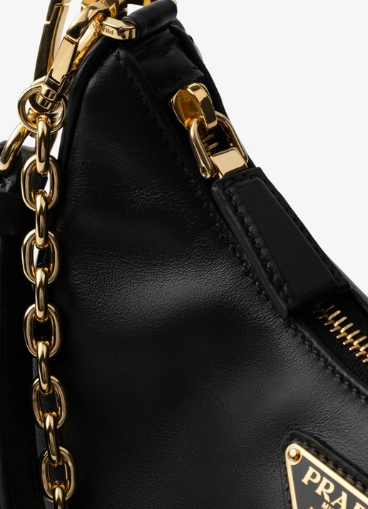 Prada Re-Edition Mini schoudertas van kalfsleer - detail 5 zwart