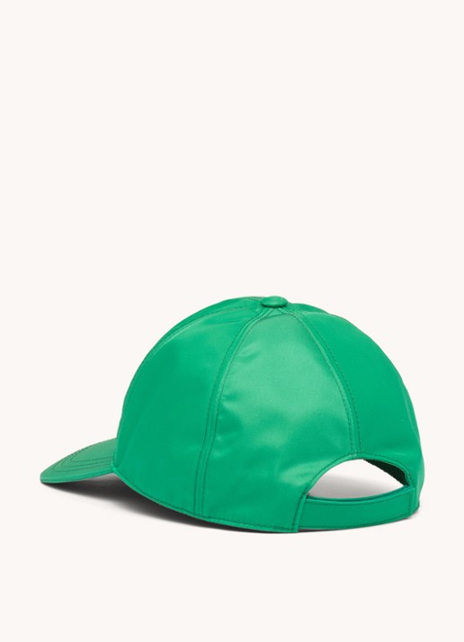 Prada Re-Nylon Baseball pet met logo - achterkant 3 flessengroen