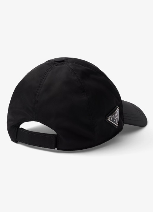 Prada Re-Nylon Baseball pet met logo - achterkant 2 zwart