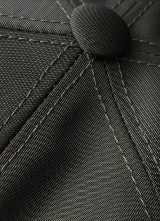Prada Re-Nylon Baseball pet met logo - detail 3 antraciet
