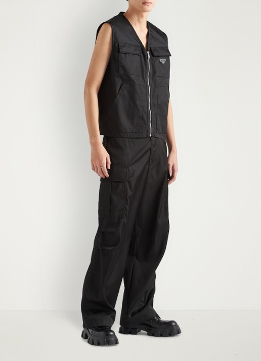 Prada Re-Nylon bodywarmer met logo
