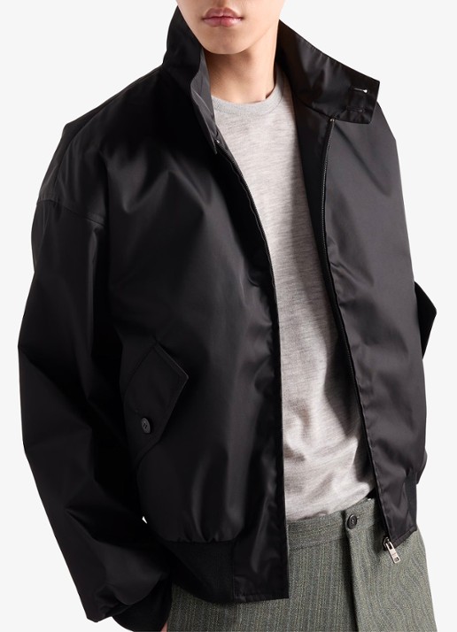 Prada Re-Nylon bomberjack met klepzakken