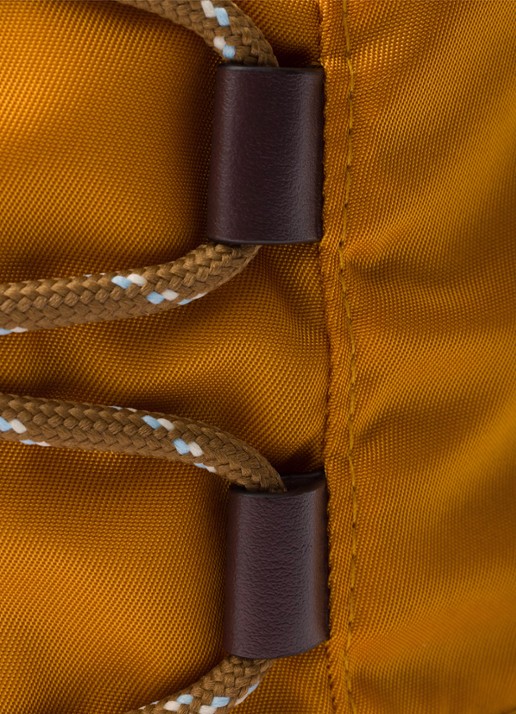 Prada Re-Nylon bucket hoed met leren details - detail 3 orange