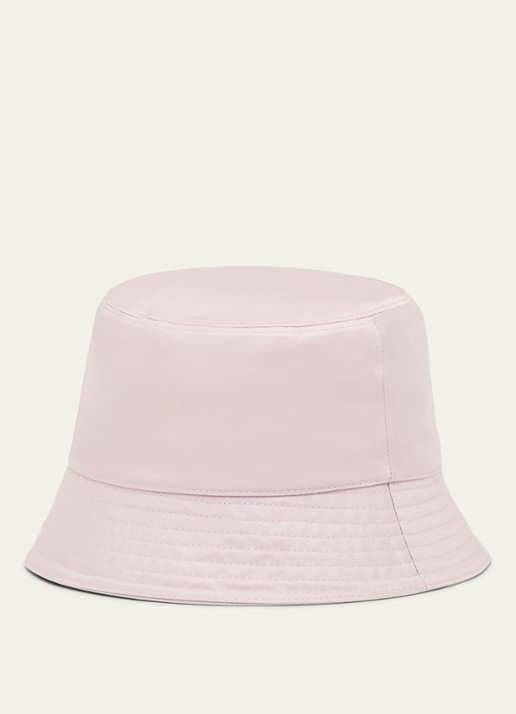 Prada Re-Nylon bucket hoed met logo - detail 4 roze
