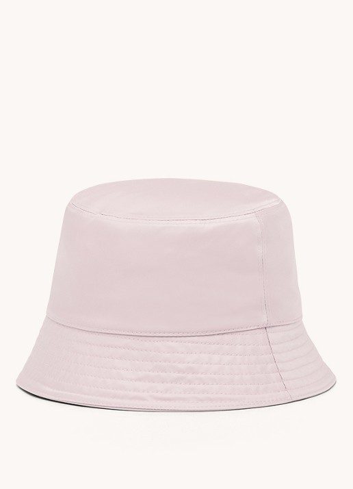 Prada Re-Nylon bucket hoed met logo - detail 6 roze