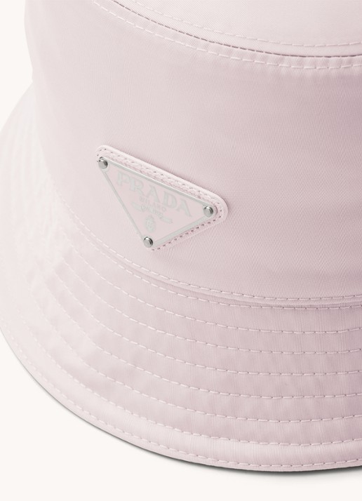 Prada Re-Nylon bucket hoed met logo - detail 7 roze