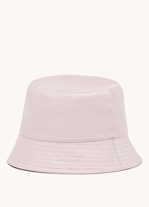 Prada Re-Nylon bucket hoed met logo - detail 8 roze