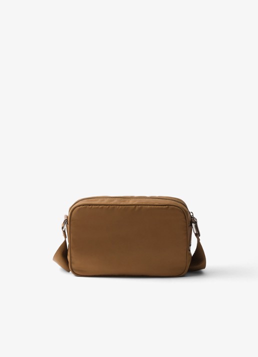 Prada Re-Nylon crossbodytas met logo - achterkant 3 camel
