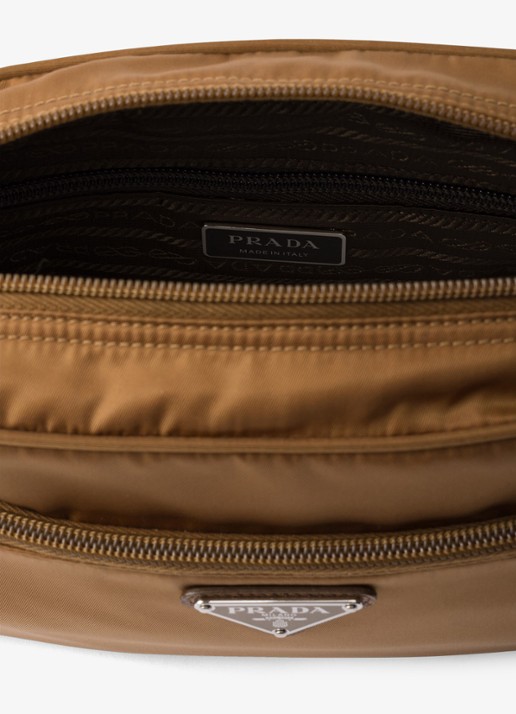 Prada Re-Nylon crossbodytas met logo - detail 5 camel