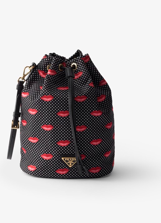 Prada Re-Nylon handtas met leren details