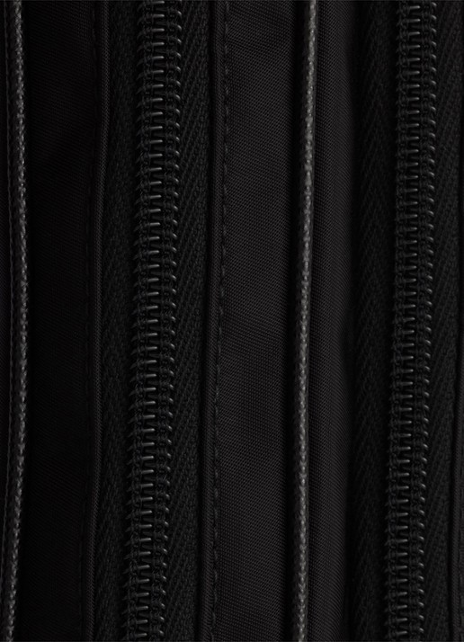 Prada Re-Nylon heuptas met leren details - detail 3 zwart