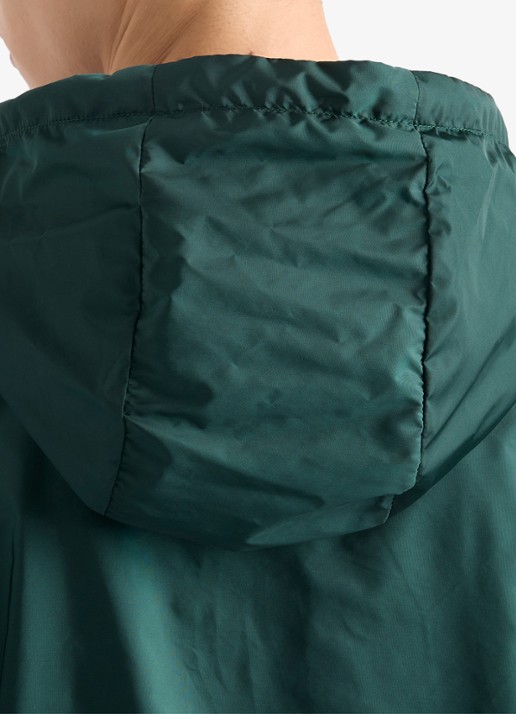 Prada Re-Nylon jack met capuchon en steekzakken - detail 6 groen