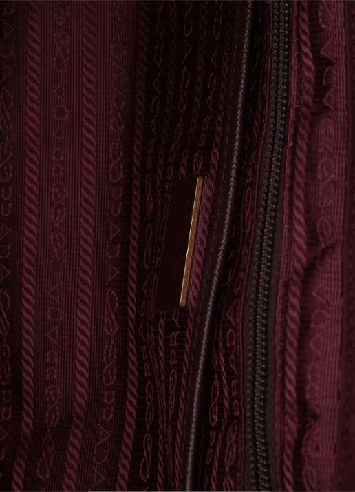 Prada Re-Nylon Medium rugzak met leren details - detail 5 bordeauxrood