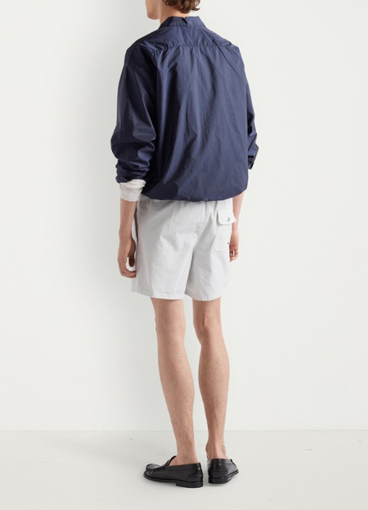 Prada Re-Nylon overshirt met logo - achterkant 2 donkerblauw
