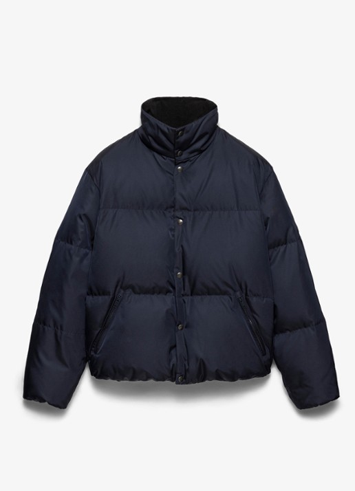 Prada Re-Nylon puffer jack met donsvulling