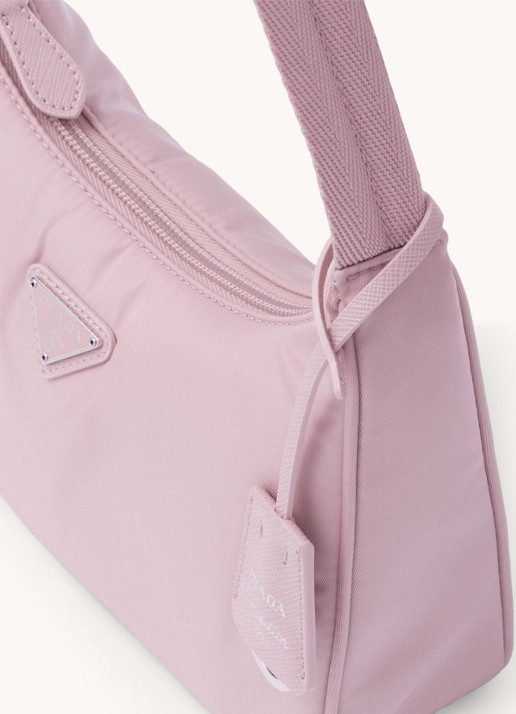 Prada Re-Nylon Re-Edition 2000 Mini schoudertas met logo - detail 6 roze