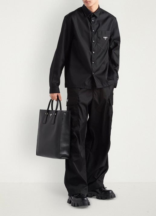 Prada Re-Nylon regular fit overhemd met logo