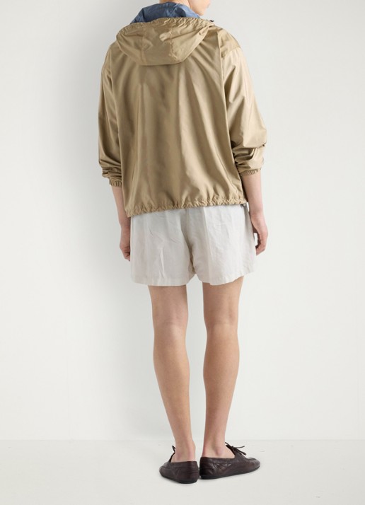 Prada Re-Nylon reversible jack met ritszakken - achterkant 3 bruin
