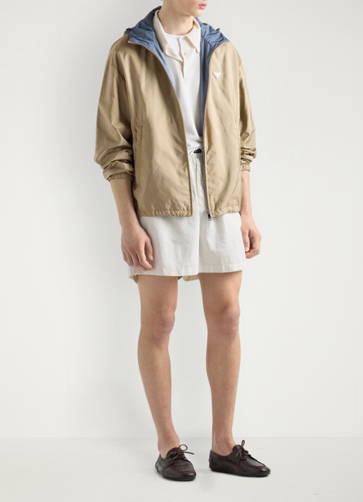 Prada Re-Nylon reversible jack met ritszakken - voorkant 2 bruin