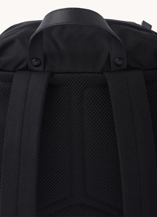 Prada Re-Nylon rugzak met kalfsleren details - detail 7 zwart