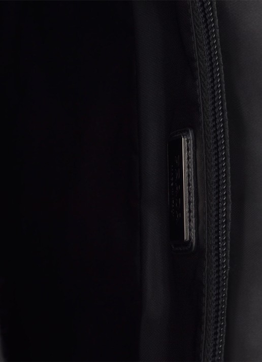 Prada Re-Nylon rugzak met leren details - detail 5 zwart