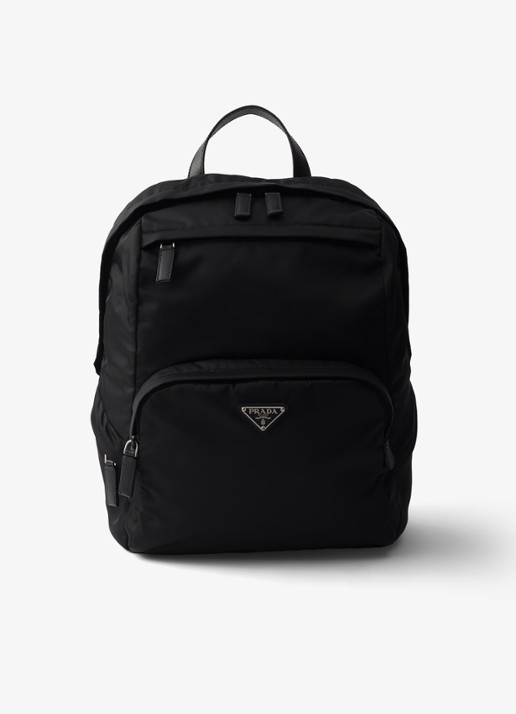 Prada Re-Nylon rugzak met leren details