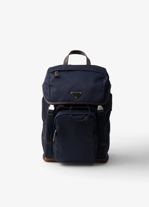 Prada Re-Nylon rugzak met leren details