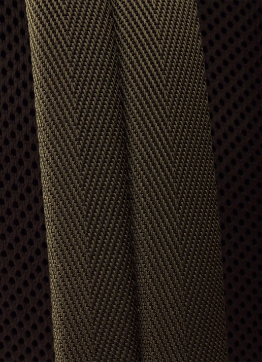 Prada Re-Nylon rugzak met leren details - detail 4 legergroen