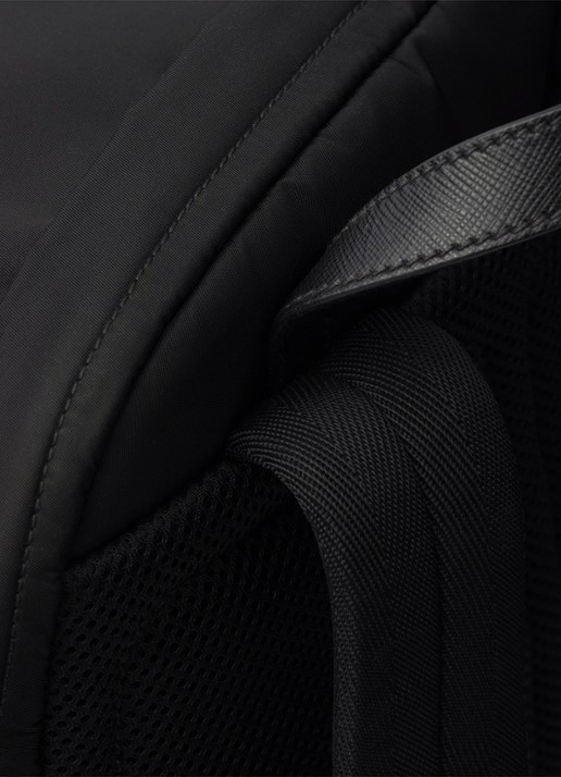 Prada Re-Nylon rugzak met logo - detail 7 zwart