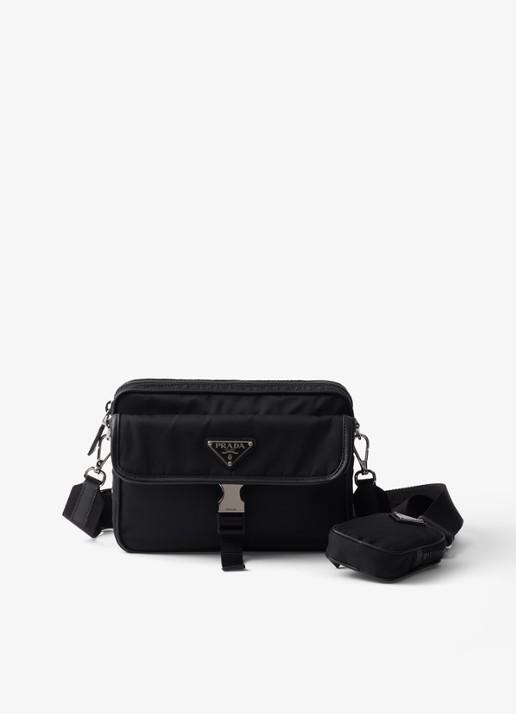Prada Re-Nylon schoudertas met leren details