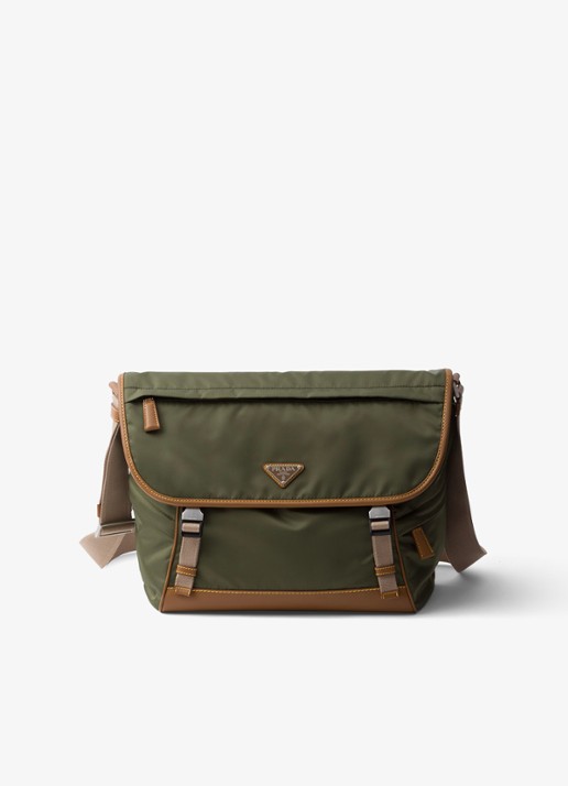 Prada Re-Nylon schoudertas met leren details