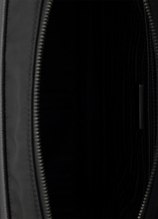 Prada Re-Nylon schoudertas met leren details - detail 3 zwart