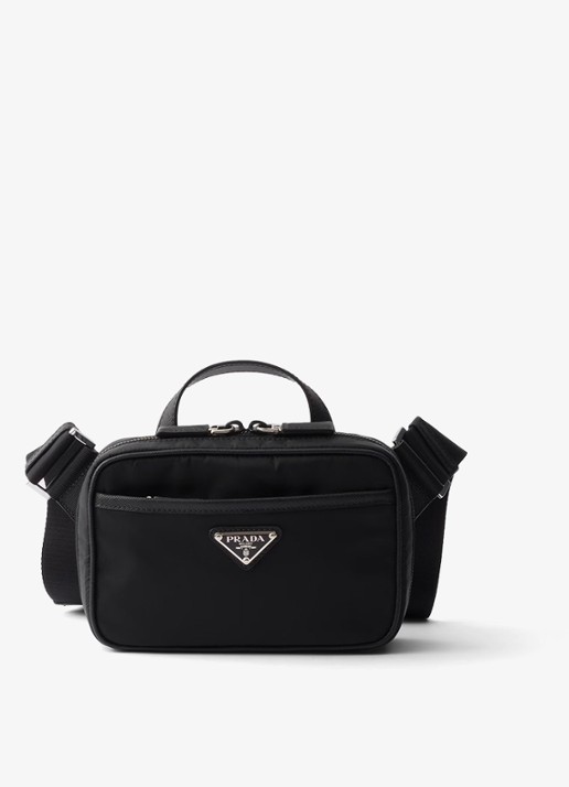 Prada Re-Nylon schoudertas met leren details