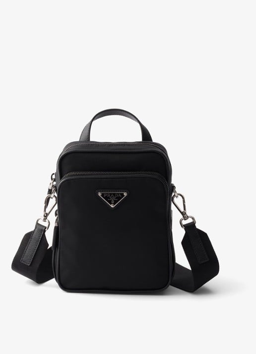 Prada Re-Nylon schoudertas met leren details