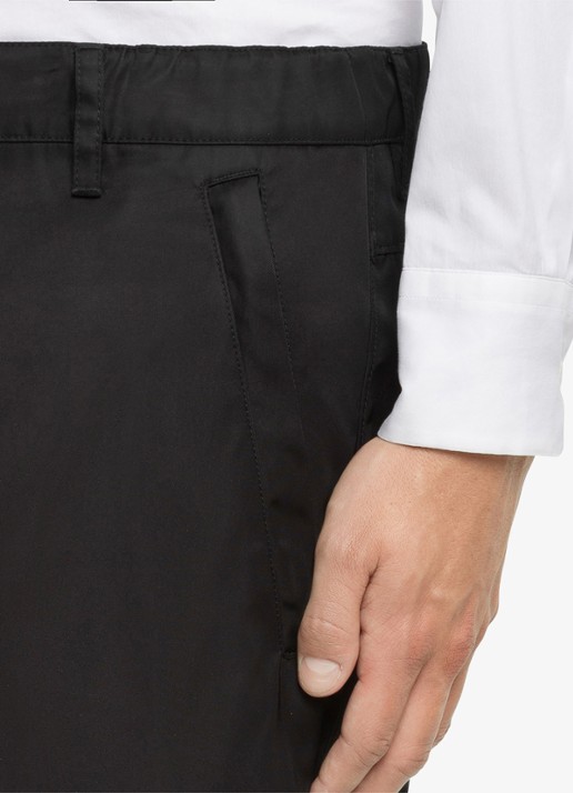 Prada Re-Nylon slim fit pantalon met steekzakken - detail 5 zwart