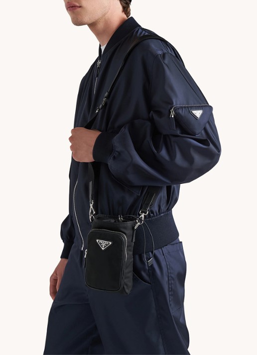 Prada Re-Nylon smartphone case - detail 7 zwart