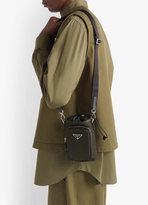 Prada Re-Nylon smartphone case - detail 7 groen