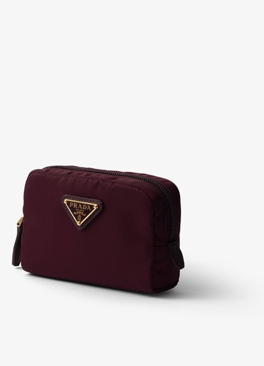 Prada Re-Nylon toilettas met logo