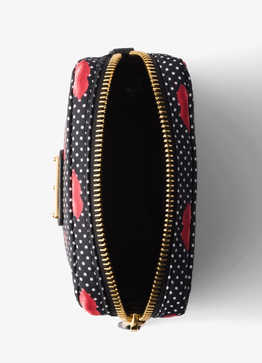 Prada Re-Nylon toilettas met print - detail 4 zwart
