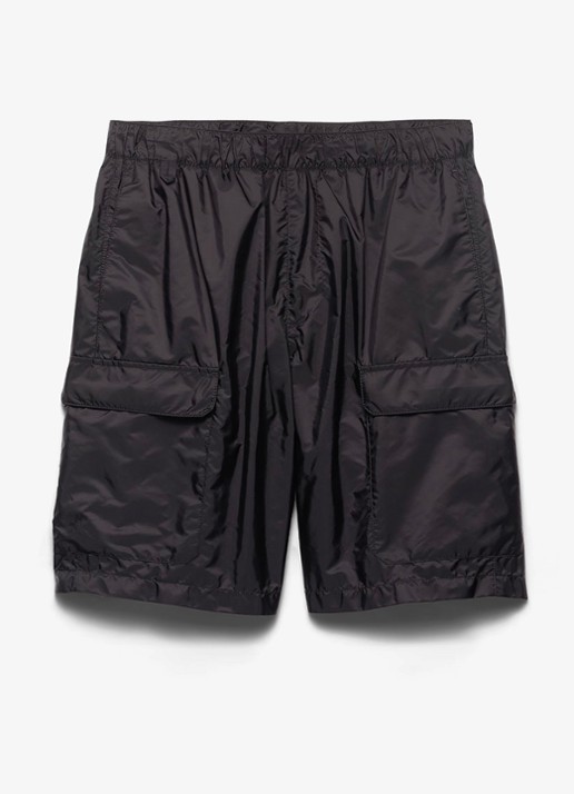 Prada Re-Nylon zwemshorts met klepzakken - voorkant 4 zwart