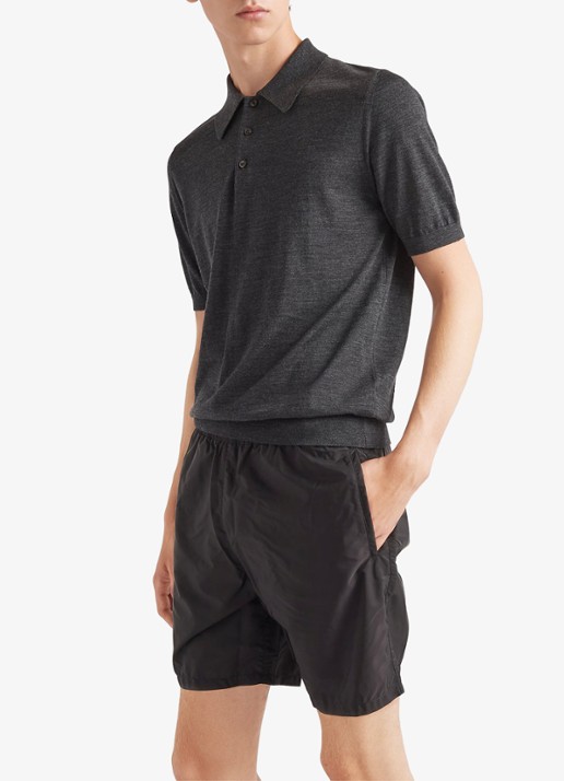Prada Re-Nylon zwemshorts met steekzakken - detail 3 zwart