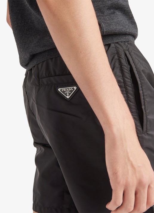 Prada Re-Nylon zwemshorts met steekzakken - detail 5 zwart