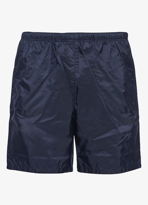 Prada Re-Nylon zwemshorts met steekzakken - voorkant 4 donkerblauw