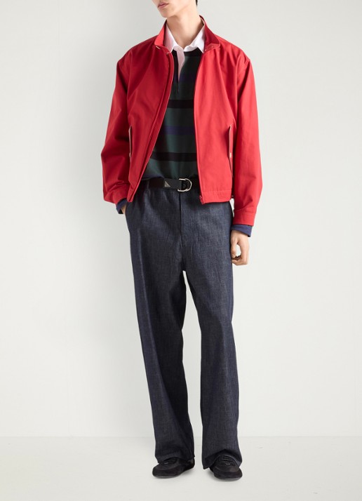 Prada Regular fit jeans met donkere wassing - voorkant 5 indigo