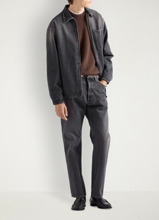 Prada Regular fit jeans met gekleurde wassing - voorkant 3 zwart