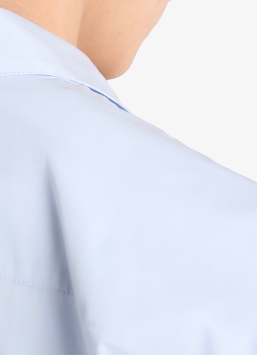 Prada Regular fit overshirt met borstzak - detail 3 lichtblauw